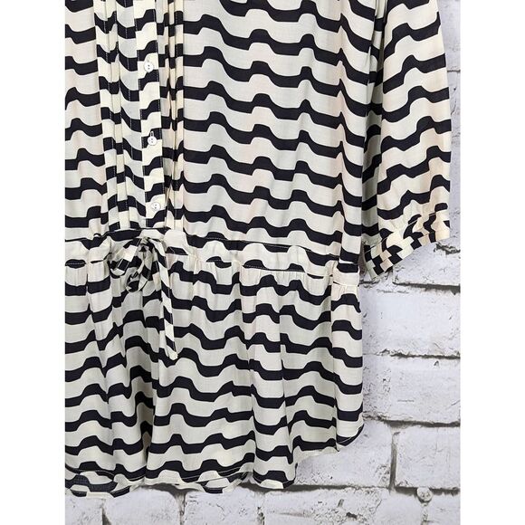 Anthropologie Black and White Tunic - Picture 4 of 6